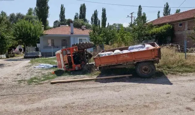 Kalp krizi geçiren traktör sürücüsü hayatını kaybetti