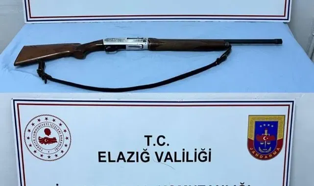 Elazığ'da 2 adet ruhsatsız av tüfeği ele geçirildi