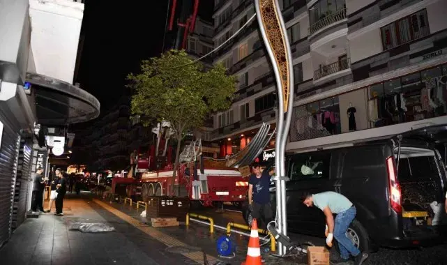 Çiftlik Caddesi'ne yeni aydınlatma