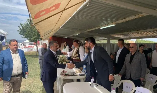 BaşkanYılmaz, Tarihi Alantepe Yağlı Güreşleri'ne katıldı