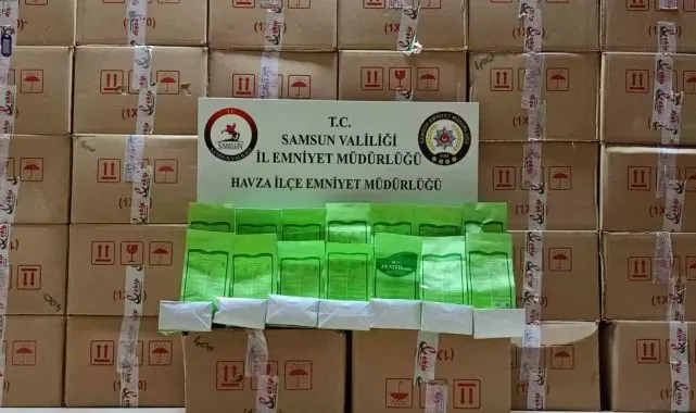 Samsun'da 3 bin 675 paket satışı yasaklı bitki güçlendirme tozu ele geçirildi