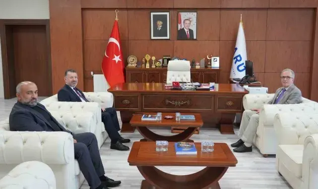Karabük Üniversitesi Rektörü Kırışık'tan Rektör Uzun'a ziyaret