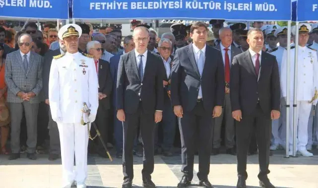 Fethiye'de Zafer Bayramı'nın 102. yılı törenlerle kutlandı