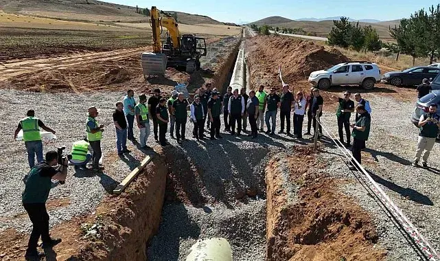 Bayburt Kırklartepe Barajı sulama inşaatında inceleme