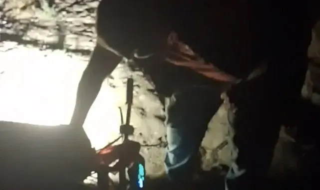 Engelli aracı ile kaza yapan vatandaşın yardımına vatandaşlar koştu