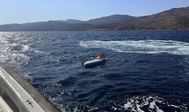 Çanakkale Boğazı'nda sürüklenen 2 kürek sörfçüsü kurtarıldı