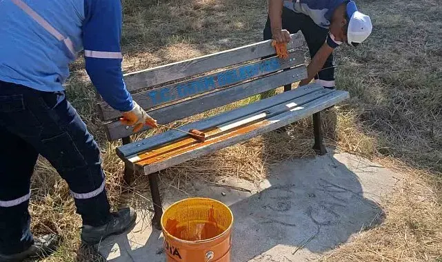 Didim'de park ve ortak kullanım alanlarında bakım seferberliği