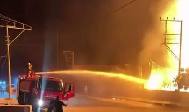 Palet fabrikasında yangın paniği