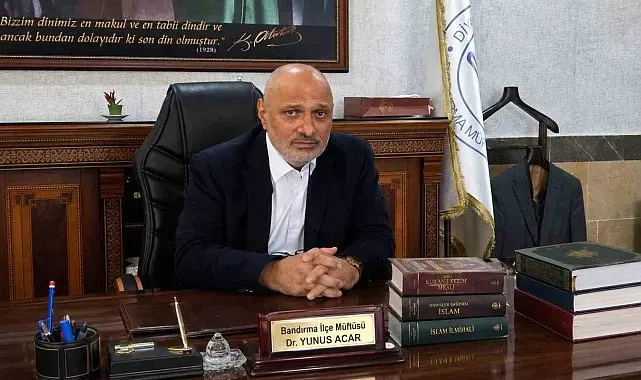Bandırma İlçe Müftülüğü görevine atanan Dr. Yunus Acar, görevine başladı