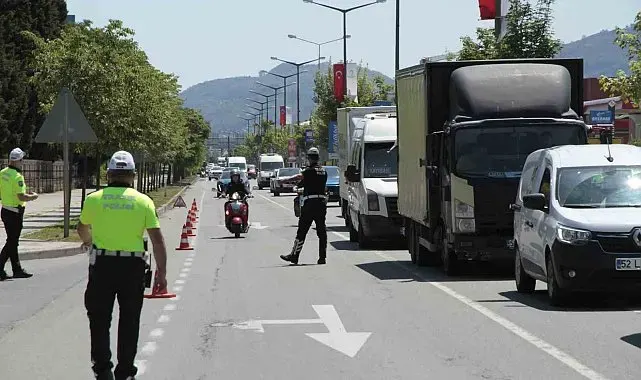 Ordu'da bir haftada 16 binden fazla araç ve sürücüsü denetlendi