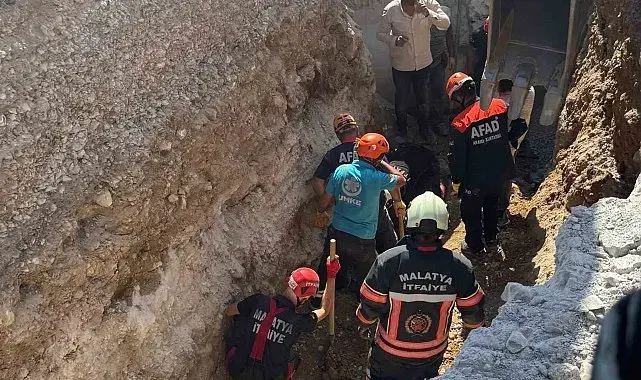 Malatya'da altyapı çalışması sırasında göçük: 2 işçi hayatını kaybetti