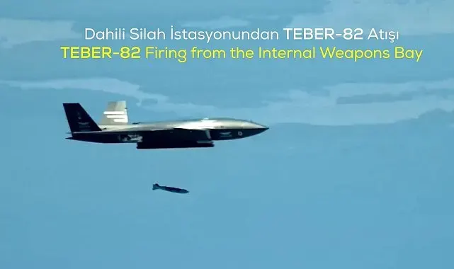 KIZILELMA dahili mühimmat yuvasından ilk atış testlerini başarıyla tamamladı