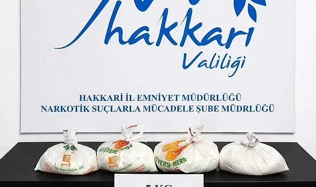 Hakkari'de 5 adrese uyuşturucu operasyonu