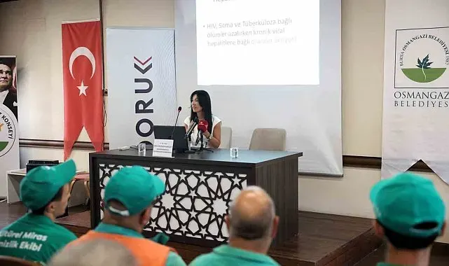 Temizlik işçilerine "Hepatit B" eğitimi
