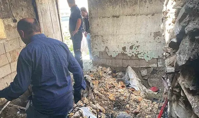 Başkale'de tandır evi yangını