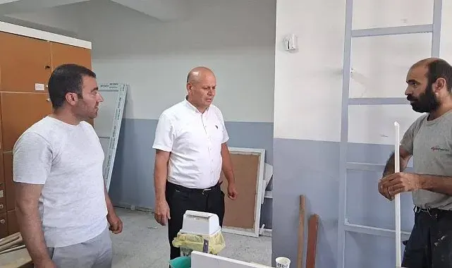 Çermik'te okullar yeni eğitim ve öğretim yılına hazırlanıyor