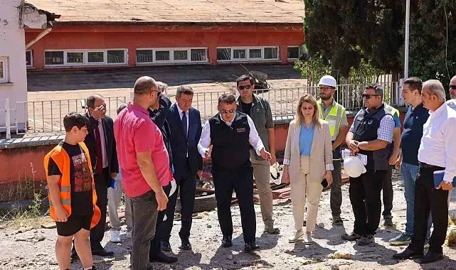 Vali Sözer 8 okuldaki eğitim yatırımlarını sahada inceledi