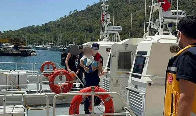 Gezi teknesinde rahatsızlanan çocuk için tıbbi tahliye gerçekleştirildi