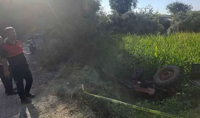 Osmaniye'de traktör devrildi, 2 kişi yaralandı