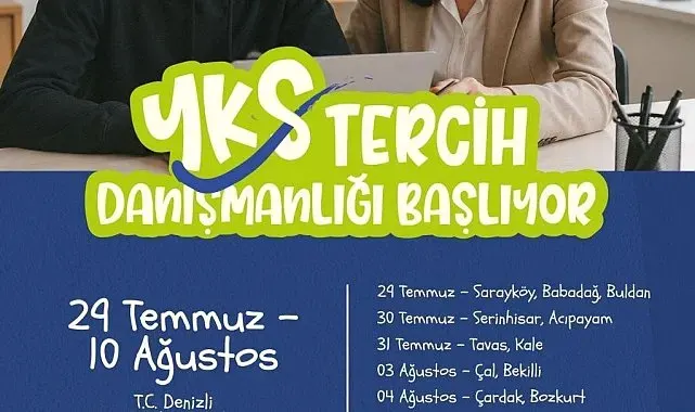 Denizli'de YKS tercih danışmanlığı hizmeti başlıyor