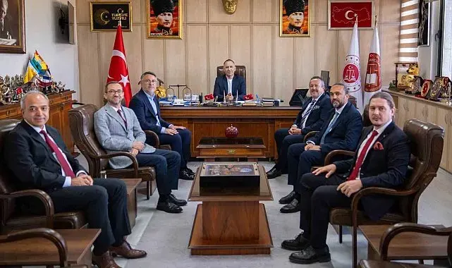 Denizli OSB Yönetimi, Denizli'ye yeni atanan Cumhuriyet Başsavcısına hayırlı olsun ziyaretinde bulundu