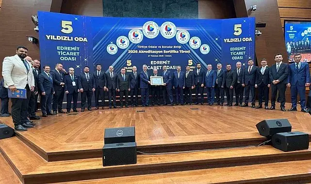 Edremit Ticaret Odası'na 5 yıldızlı akreditasyon