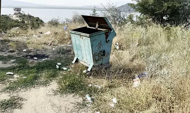 Boş çöp konteynerinin etrafının atıklarla kaplandığını gören profesörden sert tepki