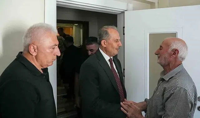 Vali Taşyapan'dan Yüksel Işık'ın kayınpederine taziye ziyareti