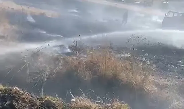 Elazığ'da arazi yangını