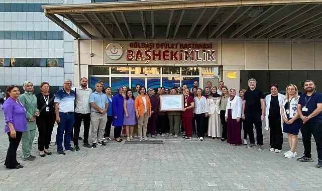 Gölbaşı Devlet Hastanesi "Anne dostu hastane" unvanı aldı