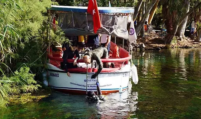 Akyaka Kadın Azmağı'nda dip temizliği