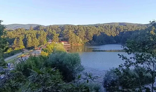 Hafta sonu binlerce kişinin rotası Küçükelmalı Tabiat Parkı oldu