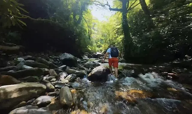 3 saatlik nefes kesen rota dron kamerasında