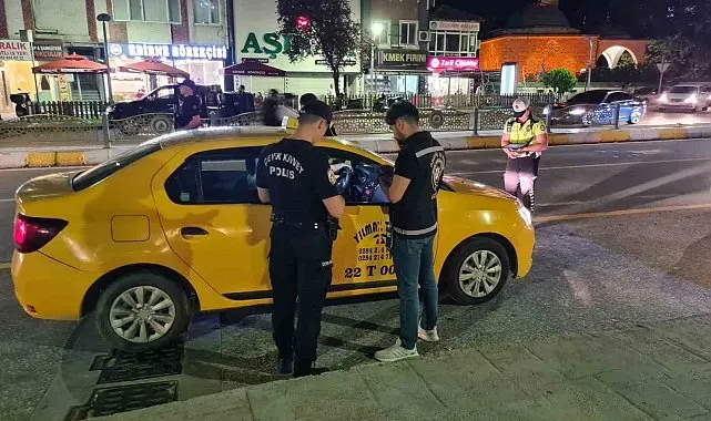 Edirne polisinden şok uygulama