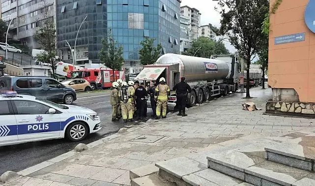Sultangazi'de tankerden çıkan basınçlı hava paniğe neden oldu