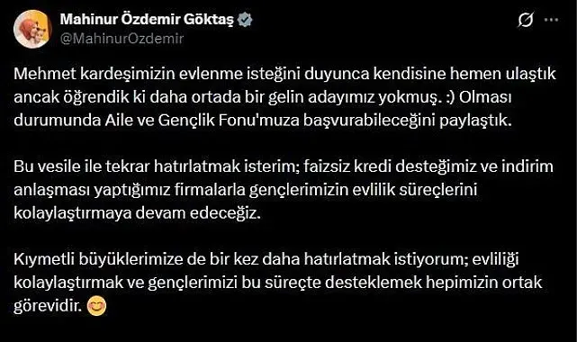 Bakan Göktaş, Mehmet Çiftçi'ye ulaştı