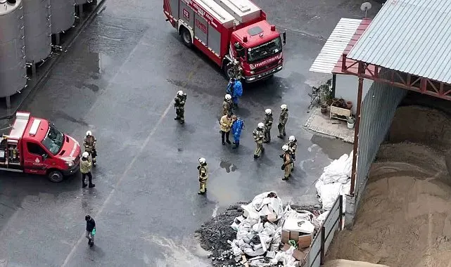 Eyüpsultan'da kimyasal madde paniği: 10 tonluk tankta tepkime meydana geldi