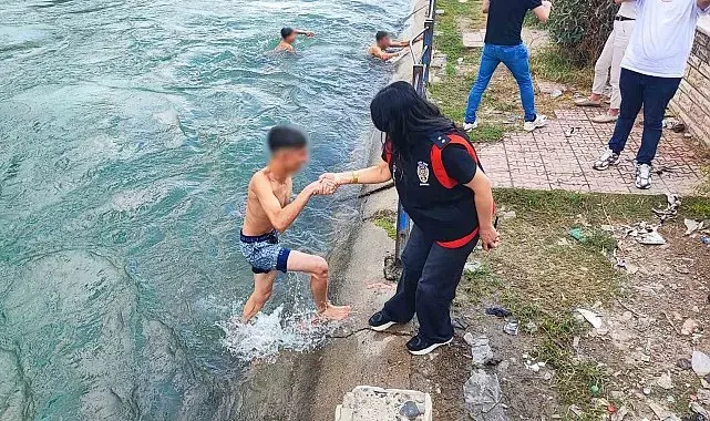 Adana'da sulama kanalına giren 7 kişiye 25 bin 942 TL ceza