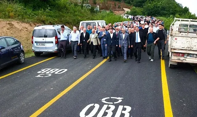 Ulubey'de 5 kilometrelik grup yolu hizmete açıldı