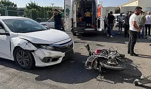 Siirt'te otomobil ile motosiklet çarpıştı: 2 yaralı