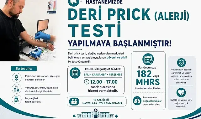 Boyabat'ta modern alerji tanı hizmeti hayata geçti