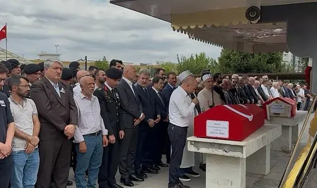 Motosiklet kazasında vefat eden Uzman Çavuş Çetin son yolculuğuna uğurlandı