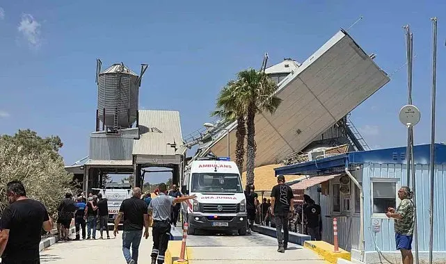 KKTC'de 2 bin 500 tonluk buğday silosu çöktü