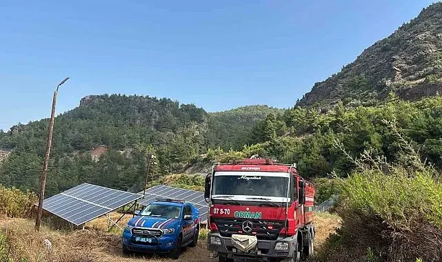 Gazipaşa'da çıkan yangın büyümeden söndürüldü