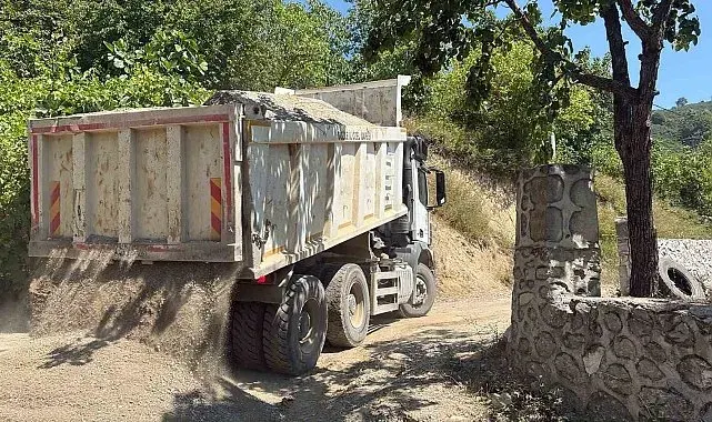 Düzce'de asfalt çalışmaları devam ediyor