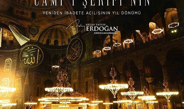 Cumhurbaşkanı Erdoğan: "Ayasofya'nın dirilişi mübarek olsun"