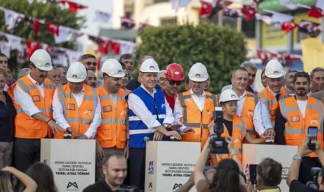 Mersin'de dev kavşak projesinin temeli atıldı