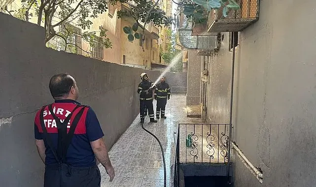 Siirt'te restoranın bacasında korkutan yangın
