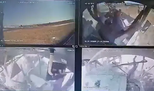 11 kişinin yaralandığı özel halk otobüsü kazasının görüntüleri ortaya çıktı