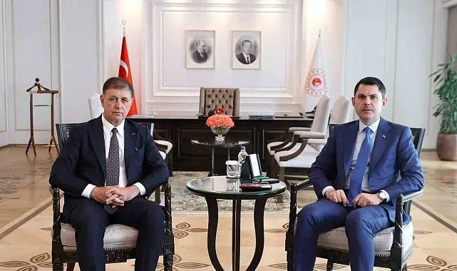 Bakan Kurum, İzmir Büyükşehir Belediye Başkanı Tugay'ı kabul etti